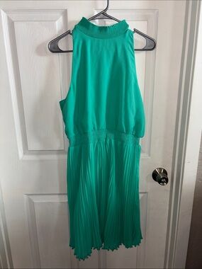 Smock Neck Plisse Mini Sam Edelman size 10